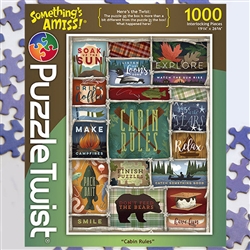 Cabin Rules - Something's Amiss Puzzle Twist 1,000 Piece Puzzle