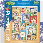 Cool Cats - Something's Amiss Puzzle Twist 500 Piece Puzzle