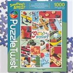 Game Night - Something's Amiss Puzzle Twist 1,000 Piece Puzzle