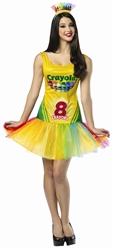 Crayola Crayon Box Dress Adult Costume