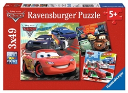 Disney Cars Worldwide Racing 49 Piece Puzzles - 3 Pack