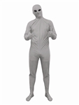 Alien Silver Bodysuit (40-42) Large Adult Costume