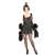 BLACK CHICAGO FLAPPER ADULT COSTUME - SMALL