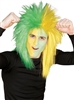 Sports Wig - Green And Yellow