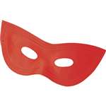 RED SATIN HARLEQUIN MASK