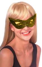 GOLD SEQUIN SWALLOW MASK