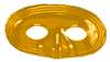 GOLD PLASTIC DOMINO MASK