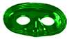 GREEN PLASTIC DOMINO MASK