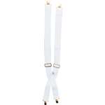 WHITE CLOWN SUSPENDERS