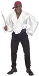 WHITE SATIN SHIRT - EXTRA LARGE