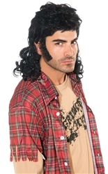 Mullet Wig - Black