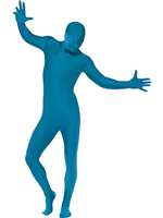 Blue Second Skin Medium Adult Costume
