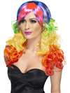 Rainbow Long Curly Wig