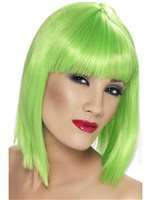 Glam Short Neon Green Wig