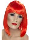 Glam Short Neon Red Wig