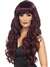 Siren Long Curly Maroon Wig