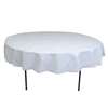 White Round Tablecover Plastic-84