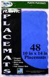 Dark Blue Placemats Plastic-24 Ct