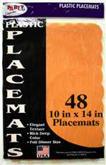 Orange Placemats Plastic