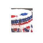 Patriotic Fan Drape Tableskirt