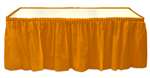 Tangerine Orange Tableskirt - Plastic