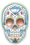 El Jugador Day of the Dead Temporary Tattoo