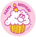 Happy Birthday Whipped Creme Scratch N Sniff Stickers
