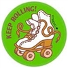 Keep Rolling Leather Scratch N Sniff Stickers