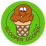 Scooper Dooper Chocolate Scratch N Sniff Stickers