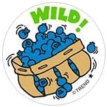 Wild! Blueberry Scratch N Sniff Stickers