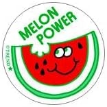 Melon Power Retro Scratch N Sniff Stickers
