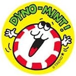 Dyno-Mint!/Peppermint Candy Scent Retro Scratch 'n Sniff Stinky Stickers