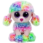Rainbow Multicolor Poodle Beanie Baby