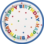Dots & Stars Happy Birthday 7" Plates