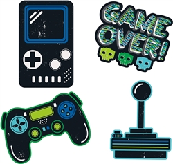 Gamer Wall Decals - 4 Pack