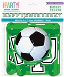 Soccer Jointed Happy Birthday Banner - Customizable