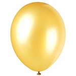 Gold Metallic 13 inch Premium Latex Balloons - 50 Count