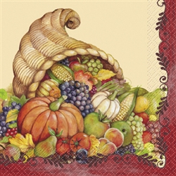 Cornucopia Luncheon Napkins