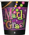 Mardi Gras Beads 9oz Cups
