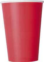 10 Ruby Red 12oz Cups