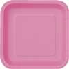 16 Hot Pink 7in. Square Plates