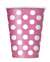 Hot Pink Polka Dots 12oz Cups