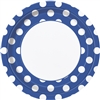 Royal Blue Polka Dots 9in Plates