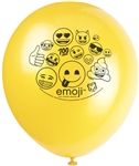 Emoji Official 12 Inch Latex Party Balloons - 8 Count