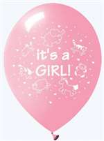 It'S A Girl Latex Balloons