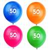Number 50 Assorted Balloons