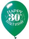 Happy 30th Latex Balloons