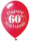 Happy 60th Latex Balloons