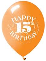 Happy 15th Latex Balloons