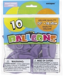 Spring Lavender 12in 10 Count Latex Balloons